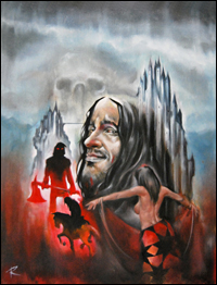 Ilustración de portada de Ventanitas Manzana, por David M Rus