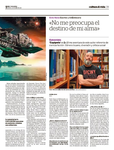 Entrevista Diari de Tarragona